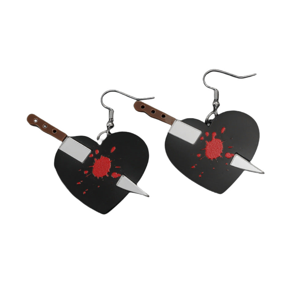 Wholesale Valentine's Day Heart Acrylic Earrings